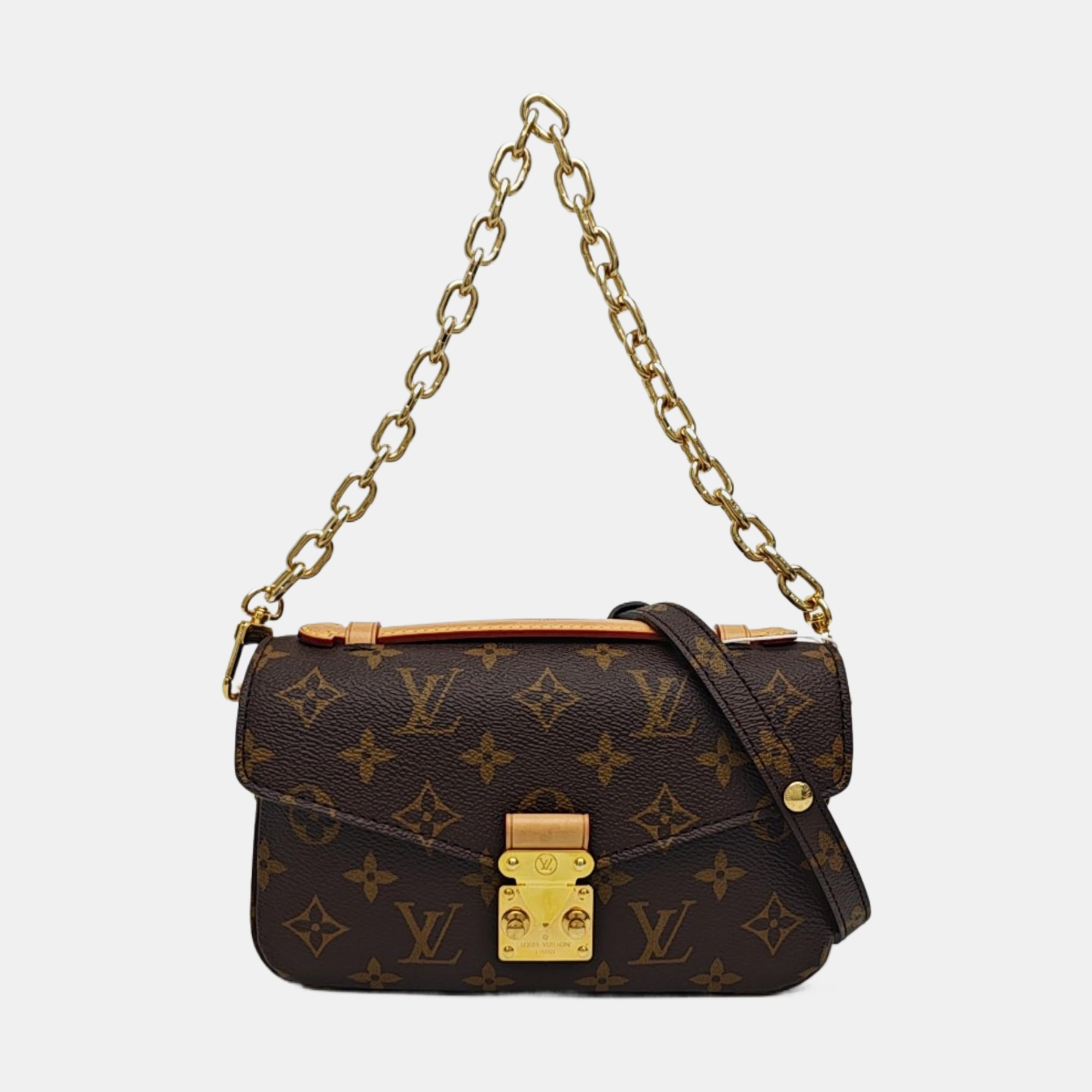 MÉTIS EAST WEST Monogram Coated Canvas Brown