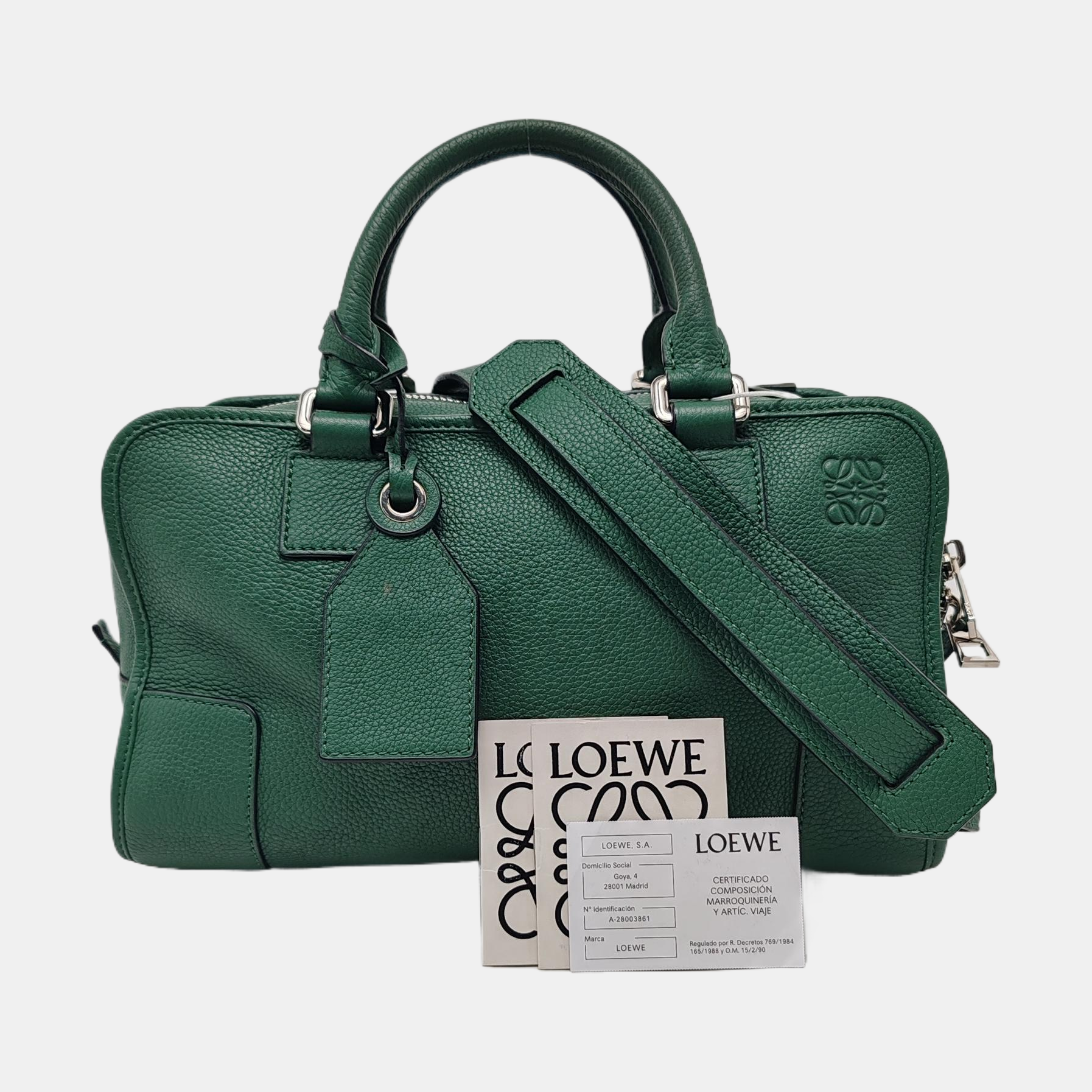 Authenticated pre-owned  Amazona Calfskin Green - Shoulder Bag at Looply