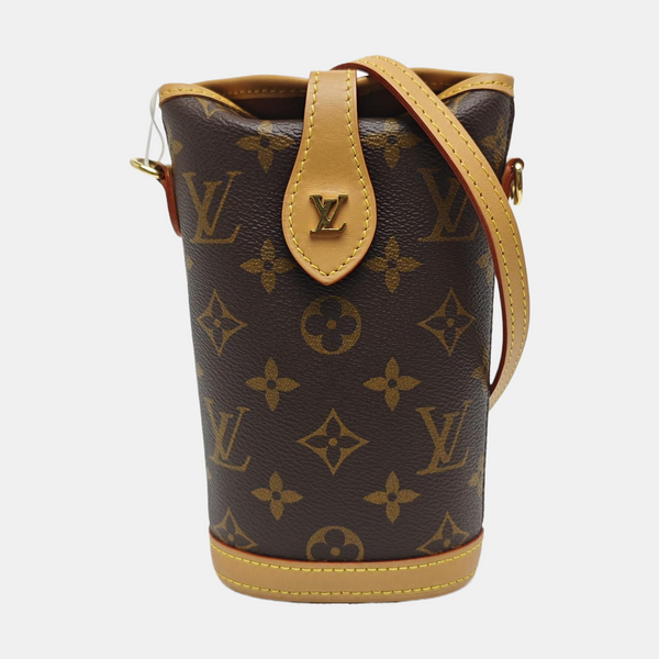 FOLD ME Monogram Coated Canvas Brown