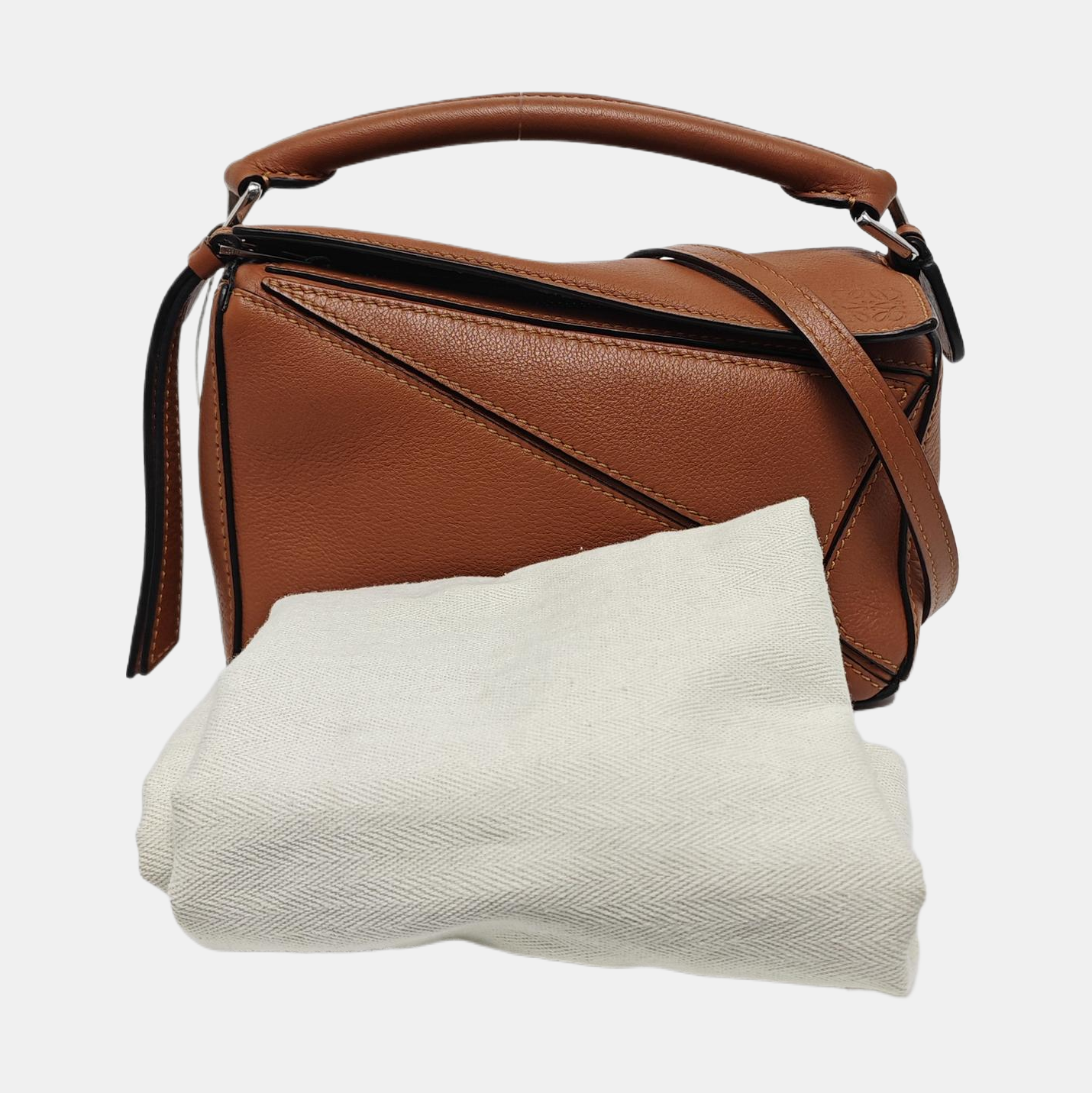 Authenticated pre-owned  Puzzle Mini Calfskin Brown - Crossbody Bag at Looply