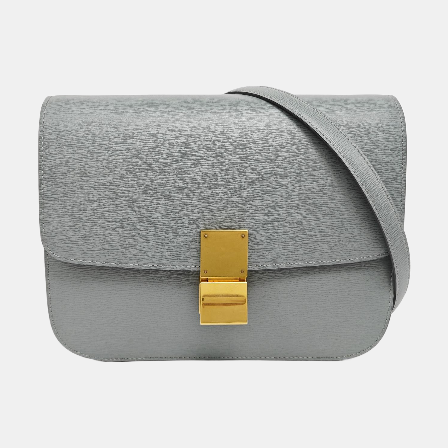 CLASSIC BOX Medium Calfskin Gray