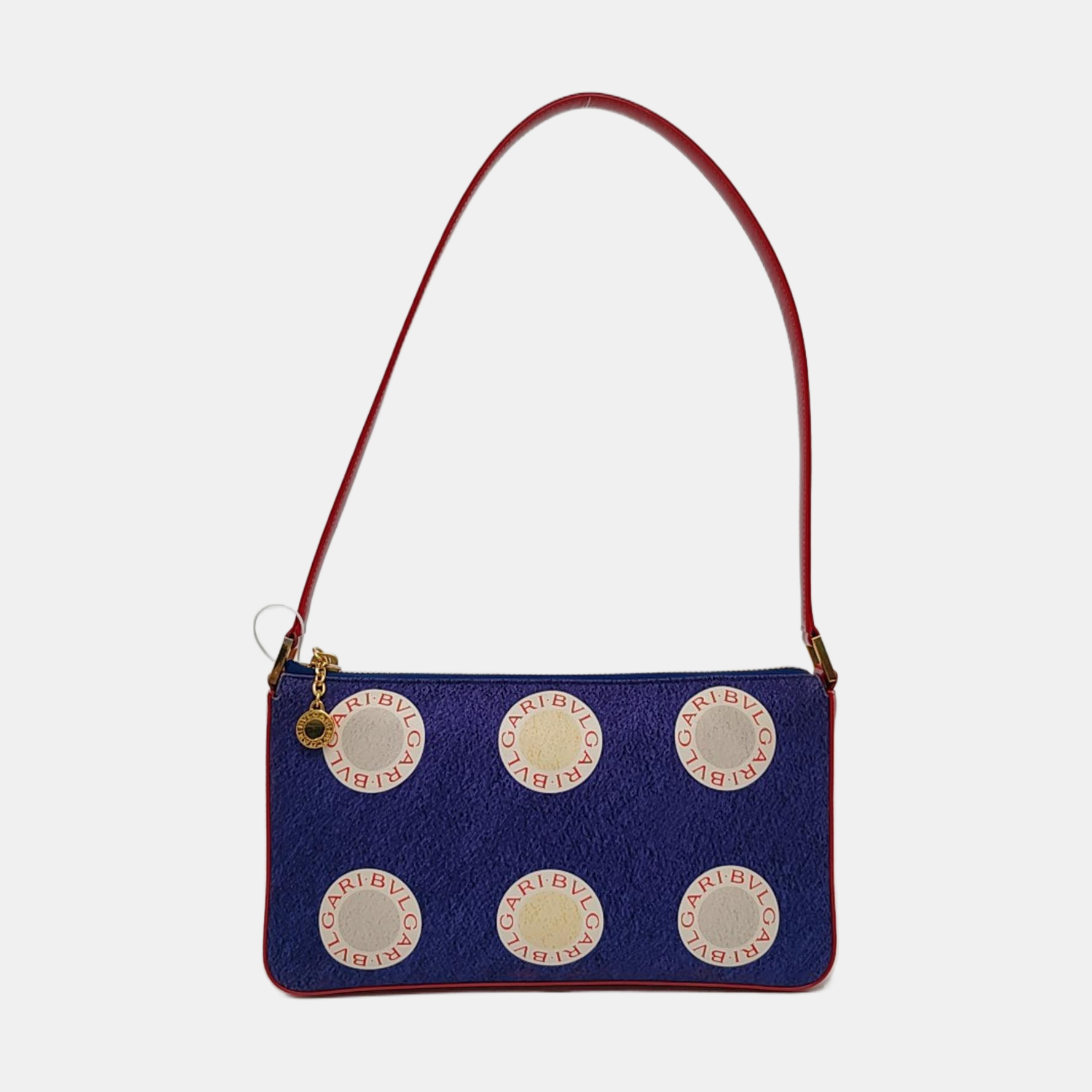Fabric Shoulder Bag Blue