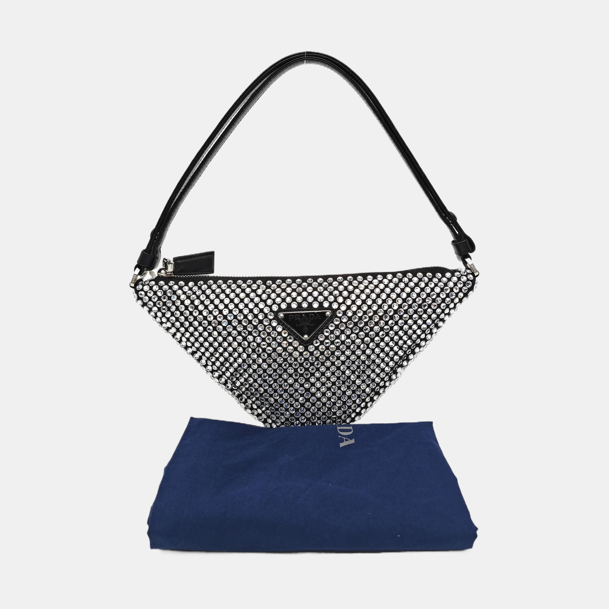 Special Material Top Handle Bag Silver