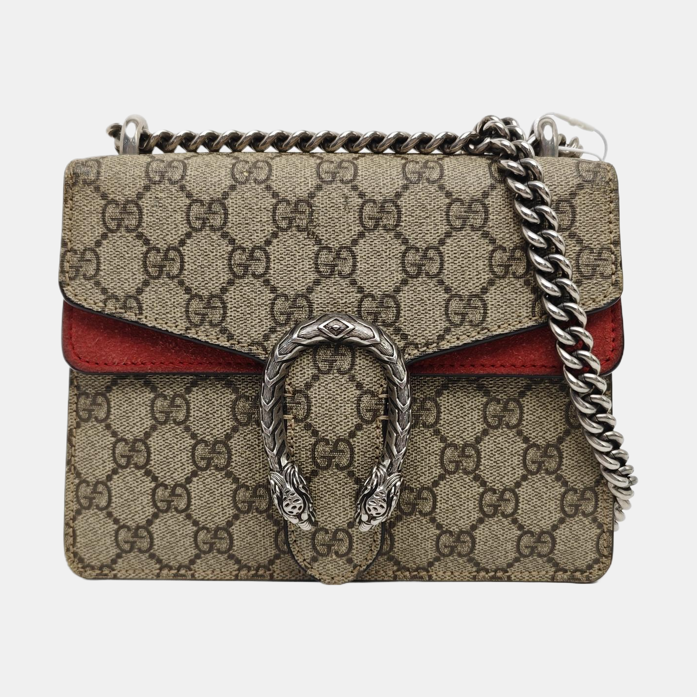 Dionysus Mini Monogram Coated Canvas Beige