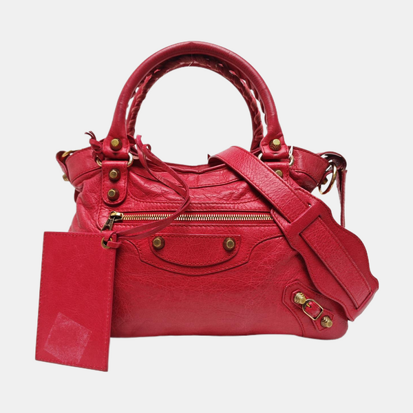 Classic City Small Lambskin Red