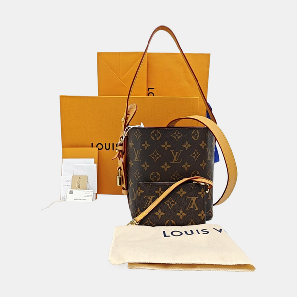 ALL IN Monogram Coated Canvas Brown