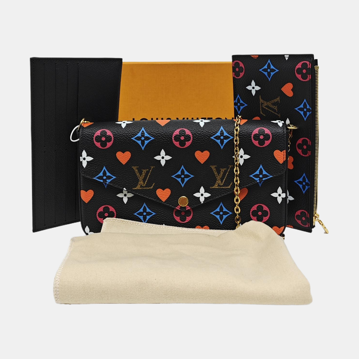 FÉLICIE Monogram Coated Canvas Black