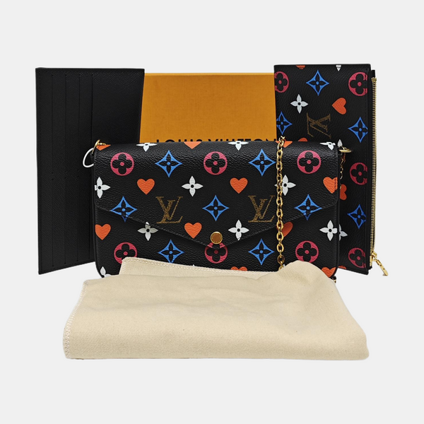 FÉLICIE Monogram Coated Canvas Black