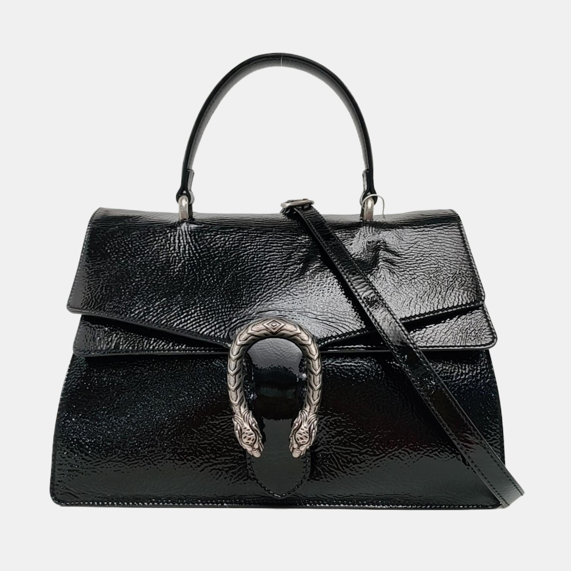 Dionysus Medium Patent Leather Black