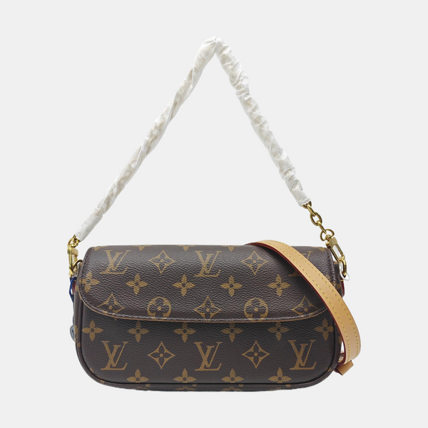 IVY Monogram Coated Canvas Brown