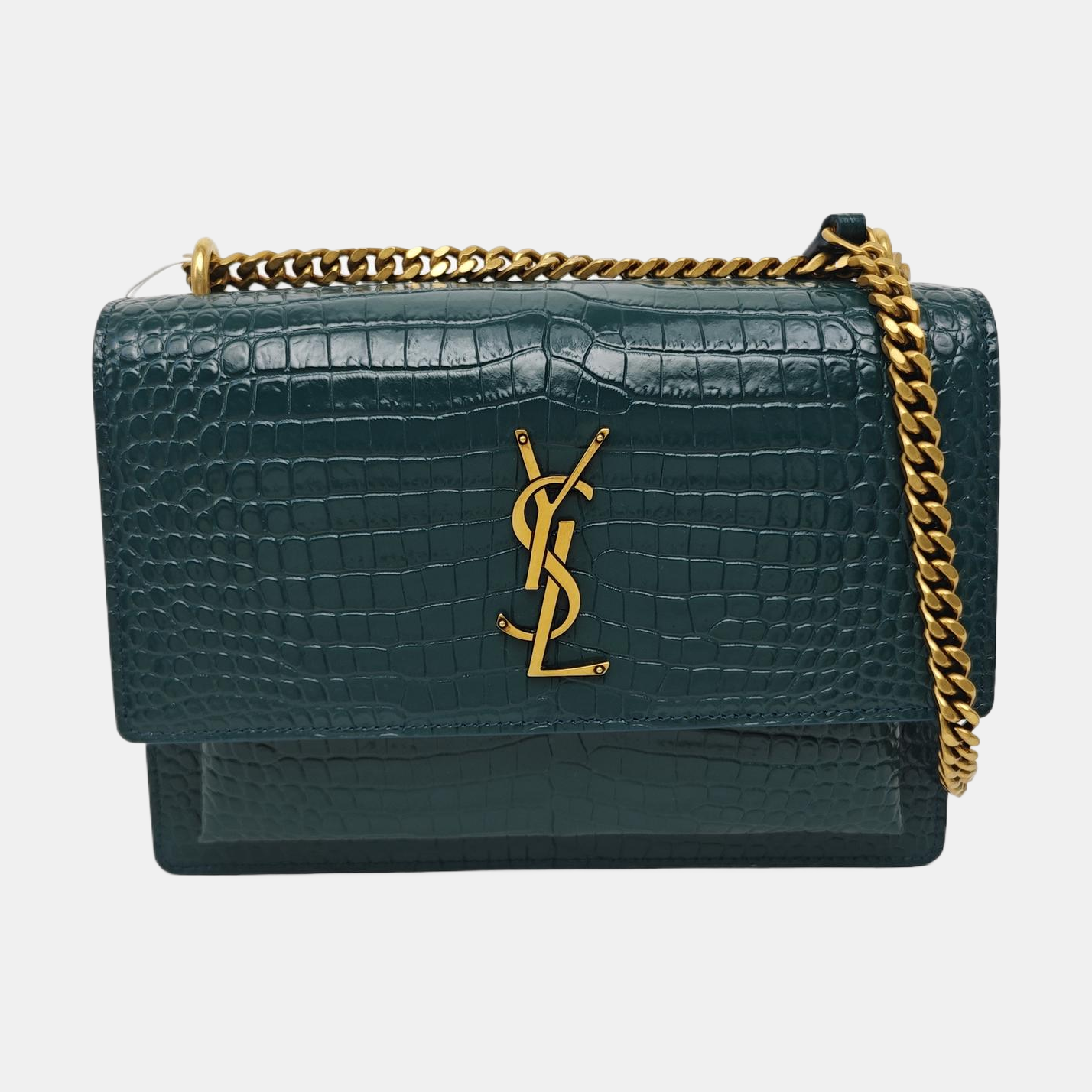 SUNSET Medium Calfskin Green
