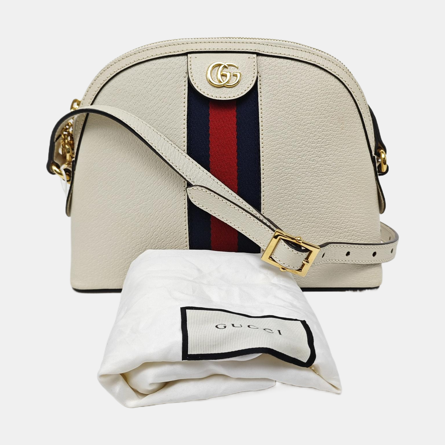 Ophidia Small Calfskin White