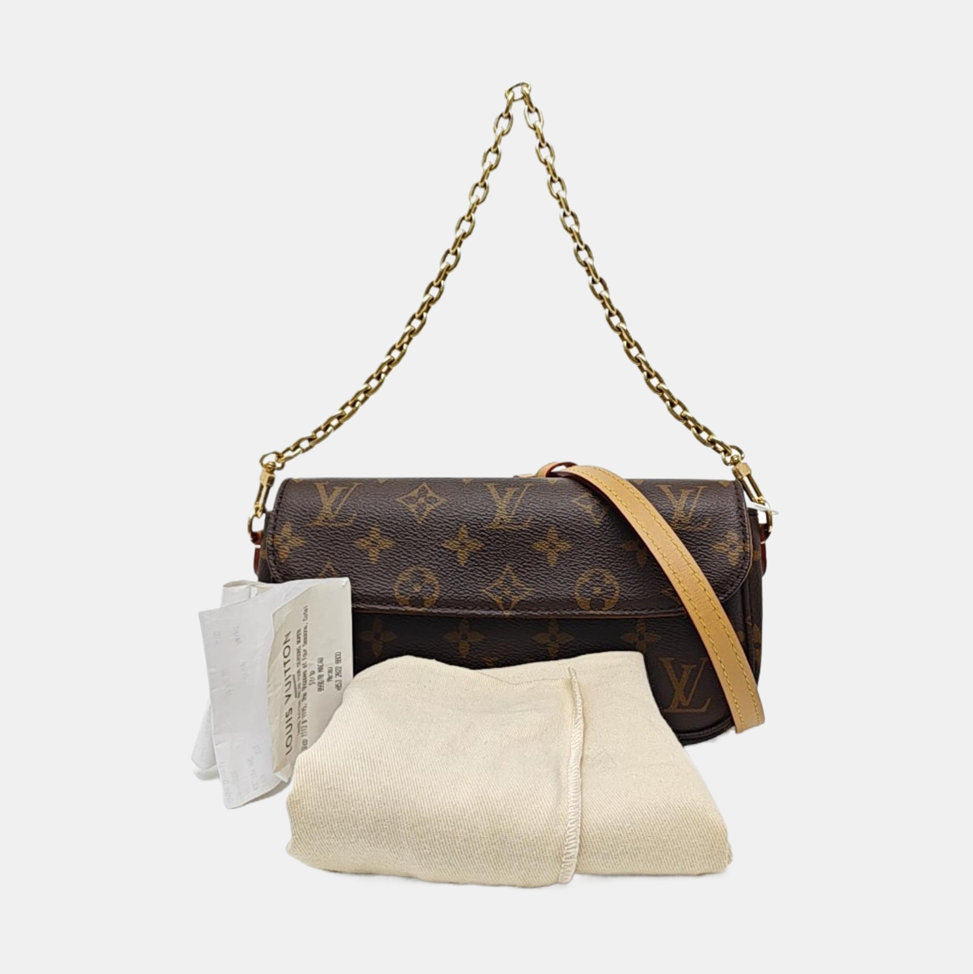 IVY Monogram Coated Canvas Brown