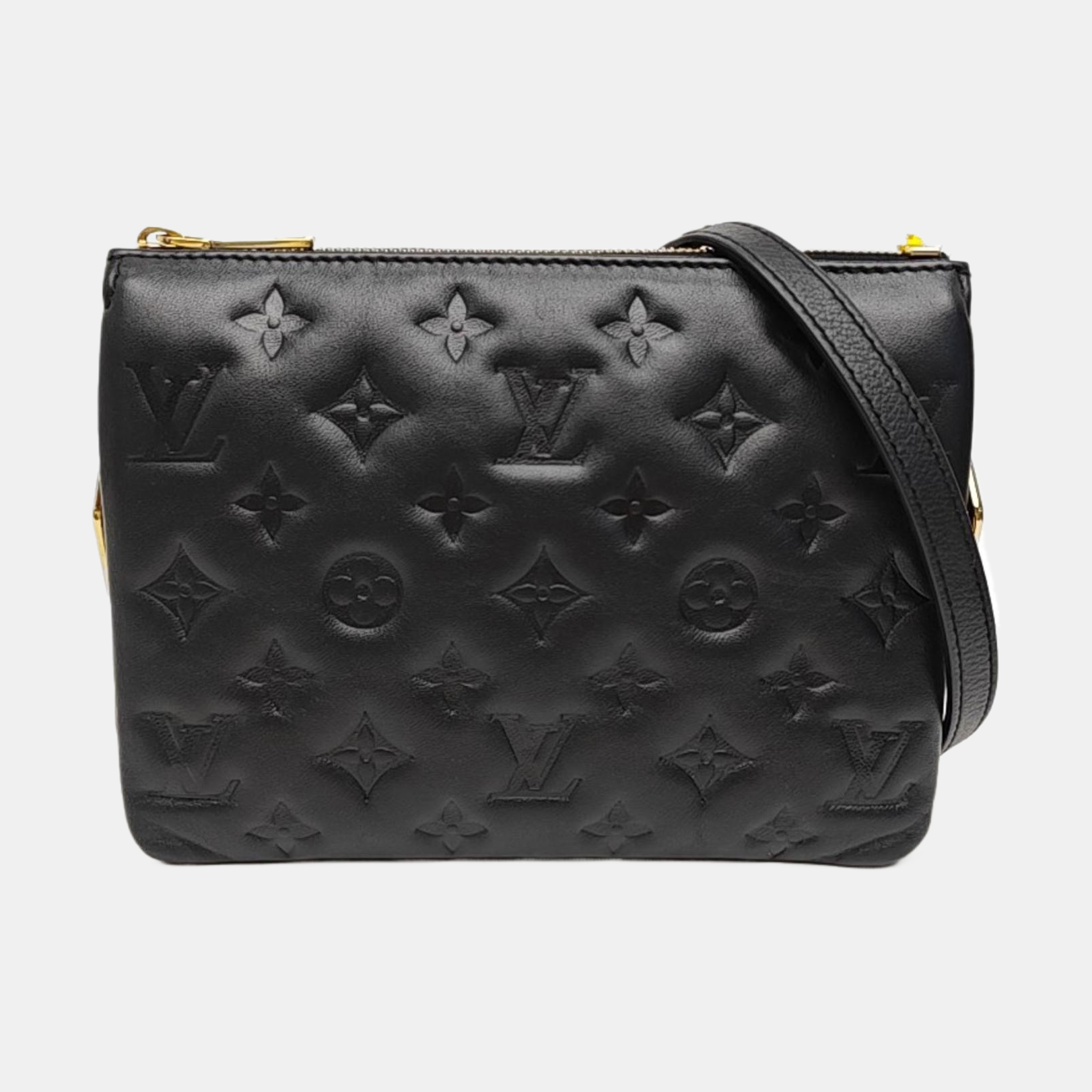 COUSSIN BB Monogram Lambskin Black
