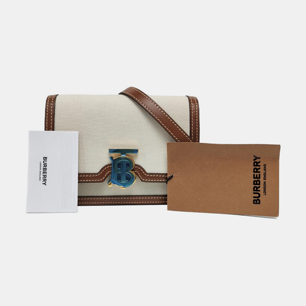 TB Mini Canvas Beige