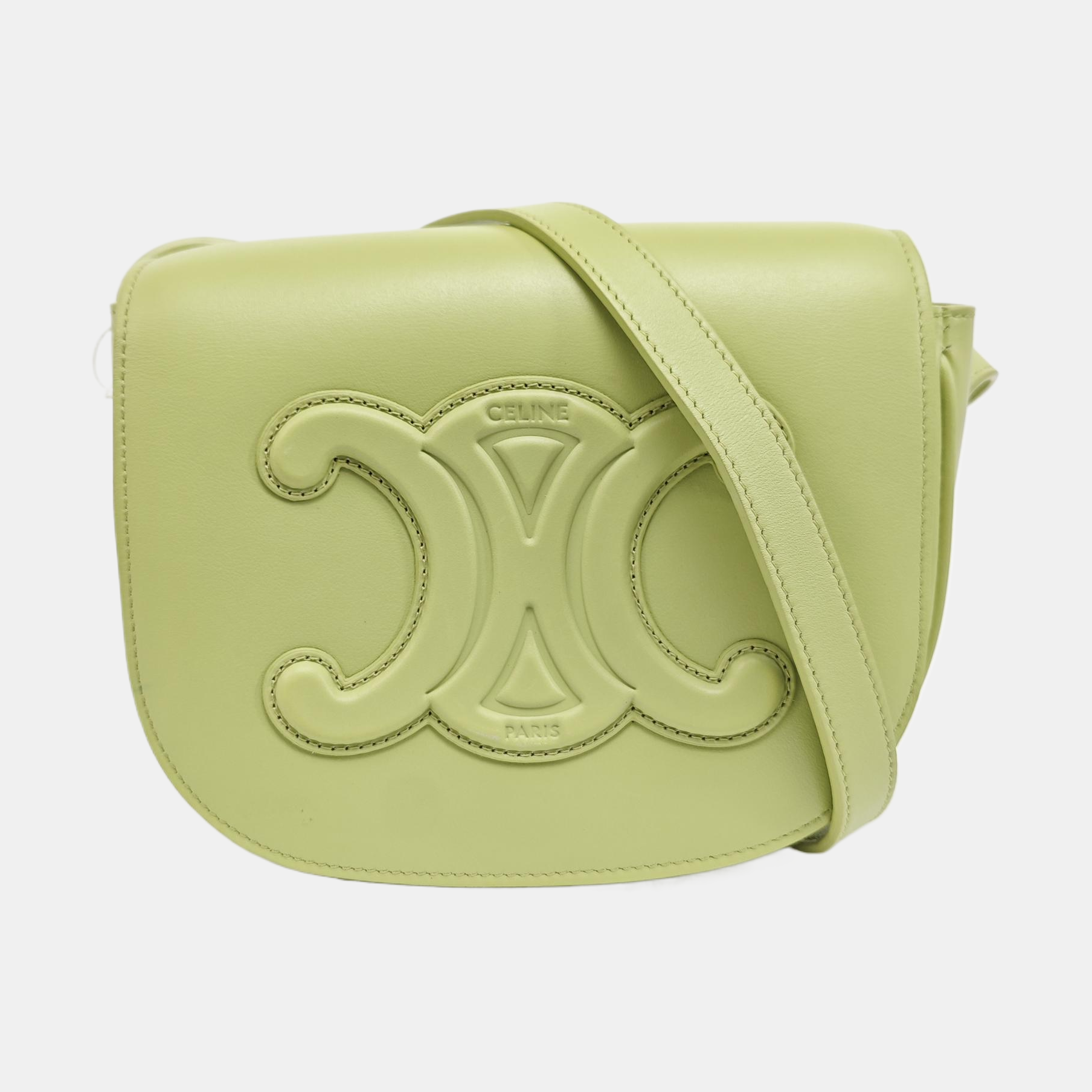 TRIOMPHE Small Calfskin Green