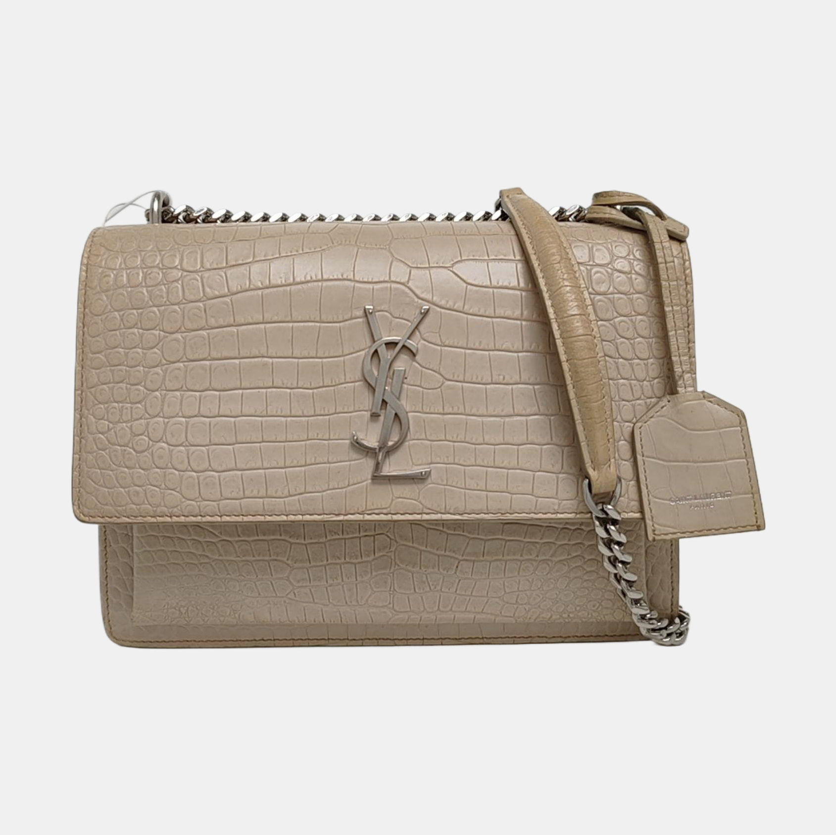 SUNSET Medium Calfskin Beige