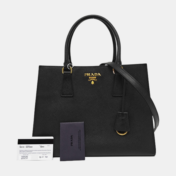 Bibliothèque Saffiano Calfskin Black