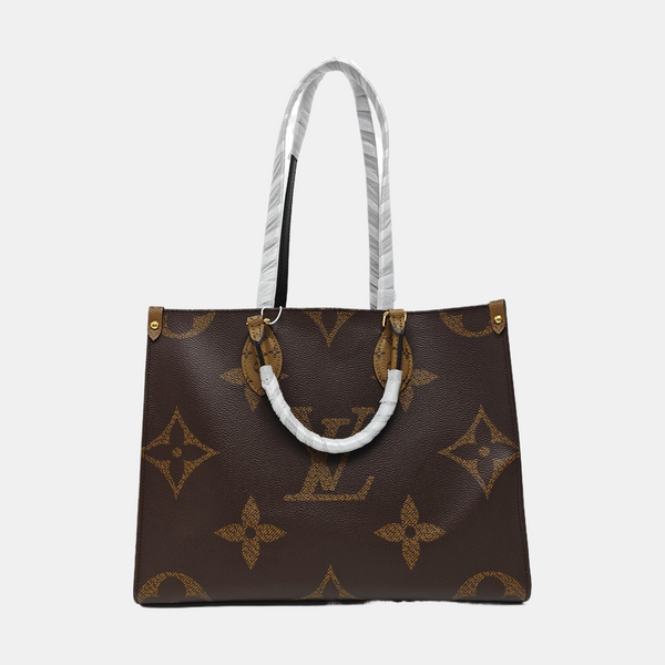 ONTHEGO MM Monogram Coated Canvas Brown