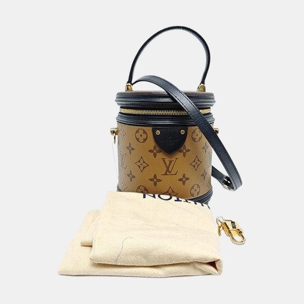 CANNES PM Monogram Coated Canvas Brown