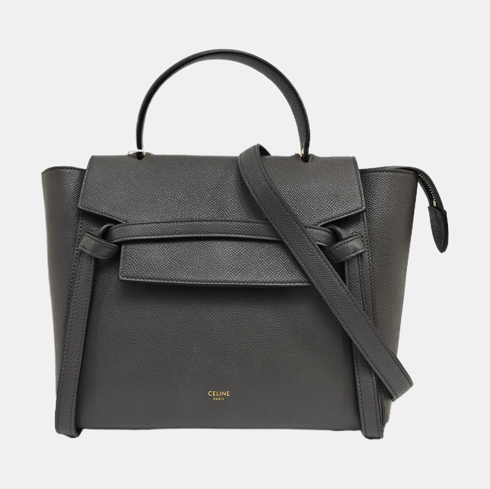 BELT Micro Calfskin Gray