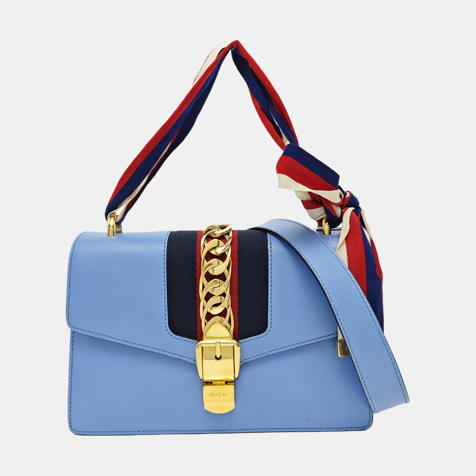 Sylvie Small Calfskin Blue