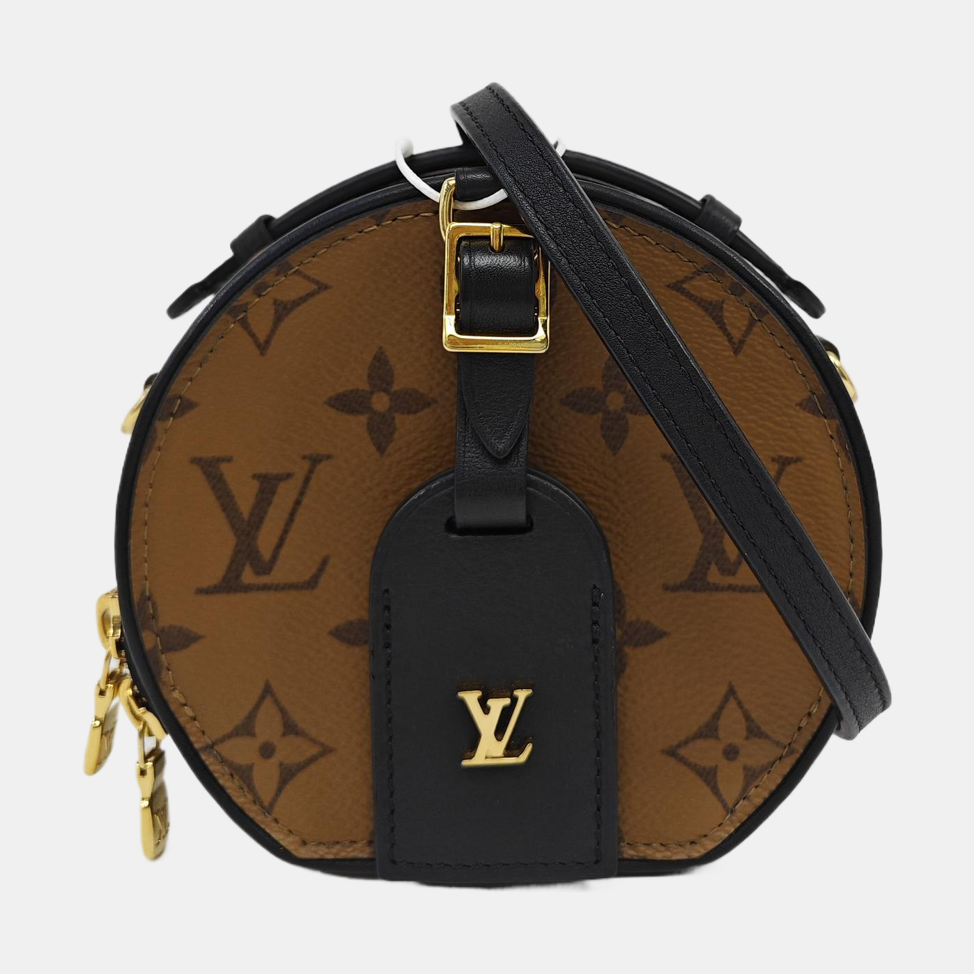 BOITE CHAPEAU Mini Monogram Coated Canvas Brown