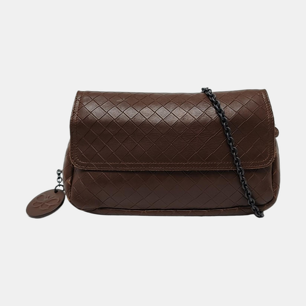 Authenticated pre-owned  Messenger Lambskin Brown - Crossbody Bag at Looply