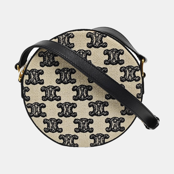 Fabric Shoulder Bag White