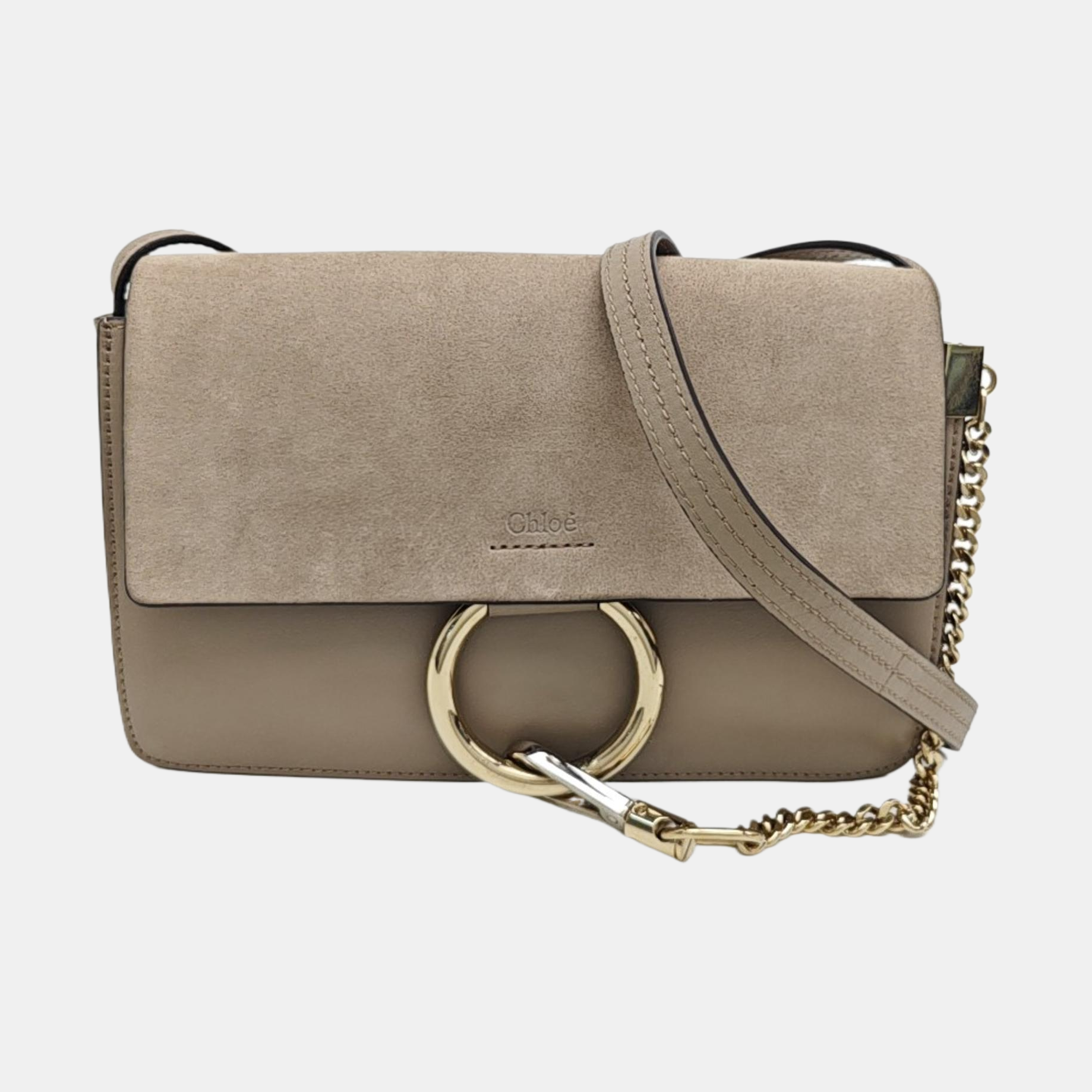Faye Small Calfskin Gray