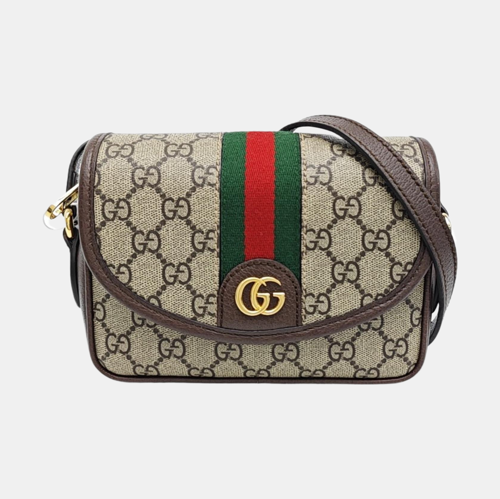 Monogram Coated Canvas Shoulder Bag Mini Beige