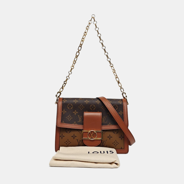 DAUPHINE MM Monogram Coated Canvas Brown