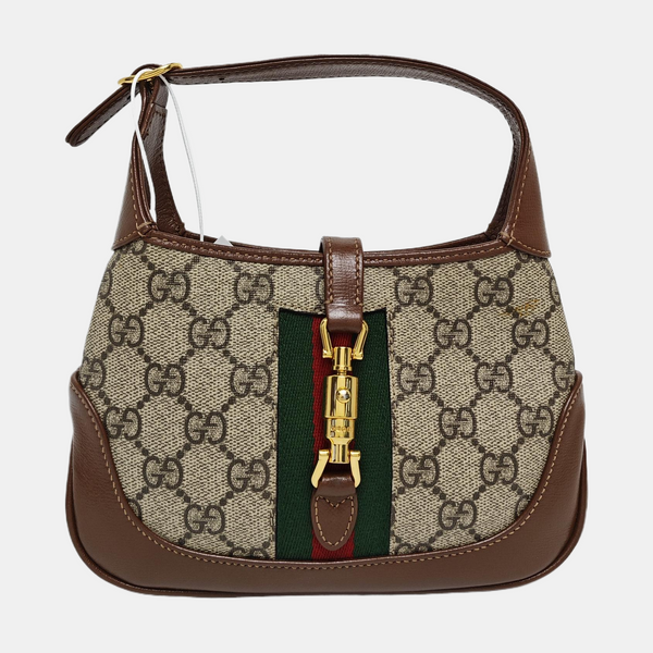 Jackie 1961 Mini Monogram Coated Canvas Beige