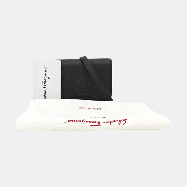 Calfskin Shoulder Bag Mini Black