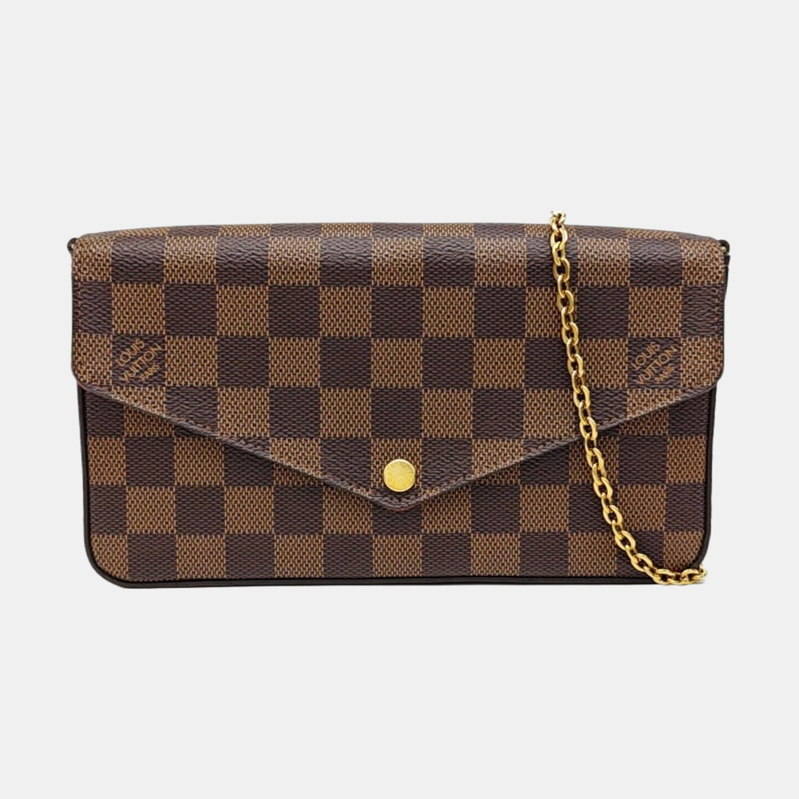 FÉLICIE Damier Ebene Coated Canvas Brown