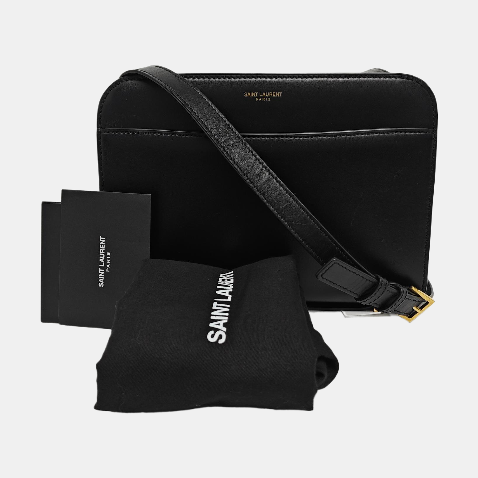Calfskin Shoulder Bag Black