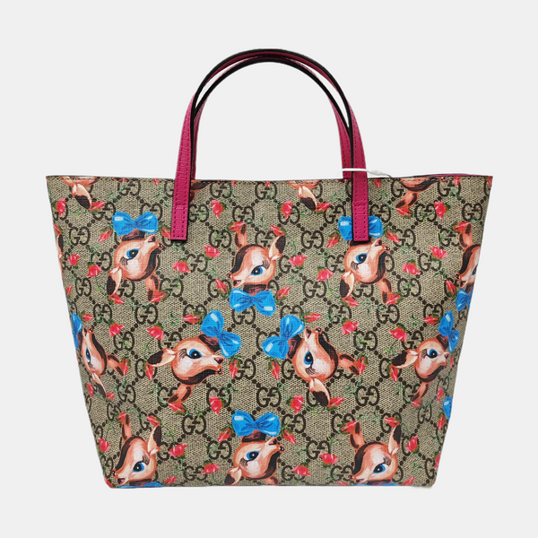 Children’s GG Bucket Monogram Coated Canvas Beige