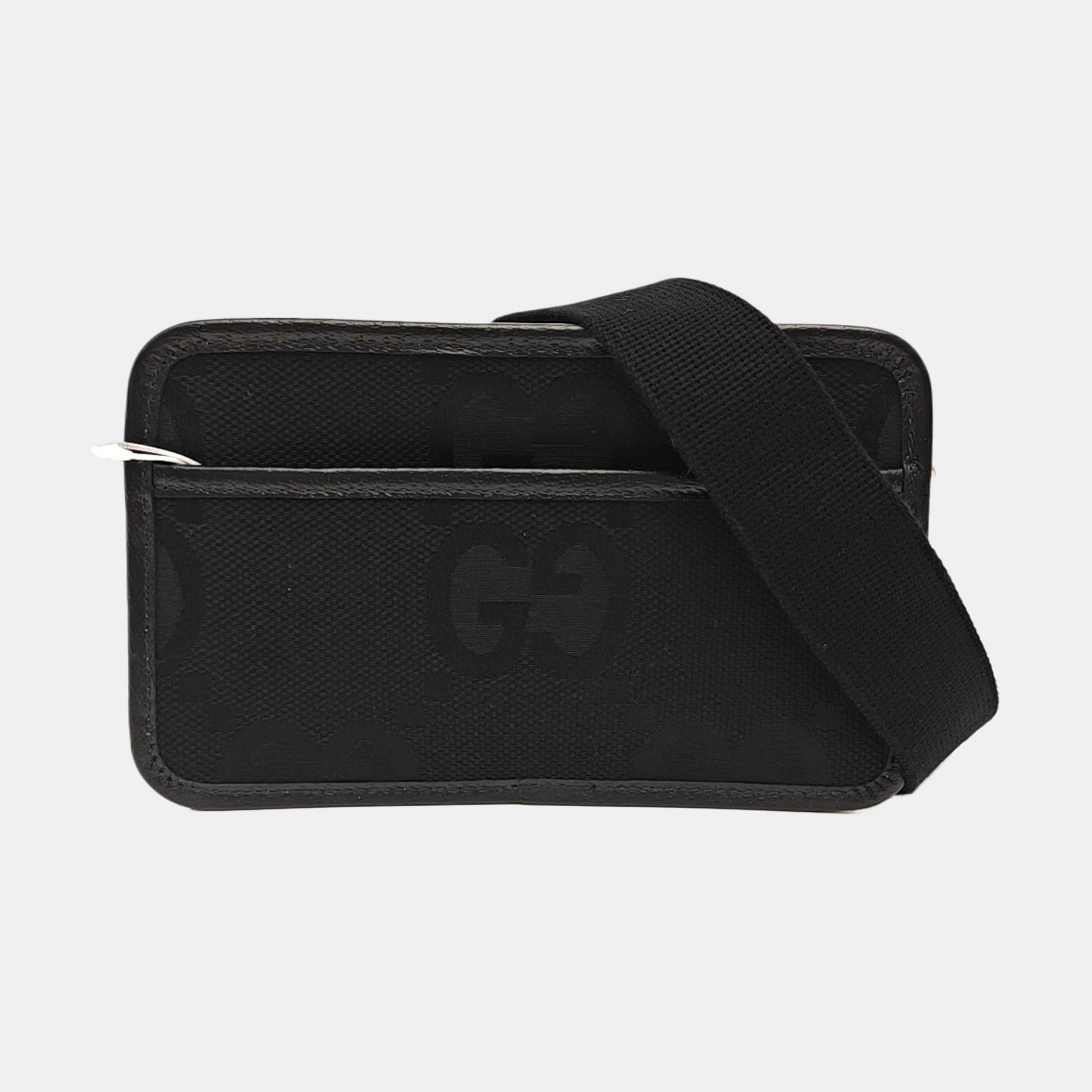 Monogram Canvas Shoulder Bag Black
