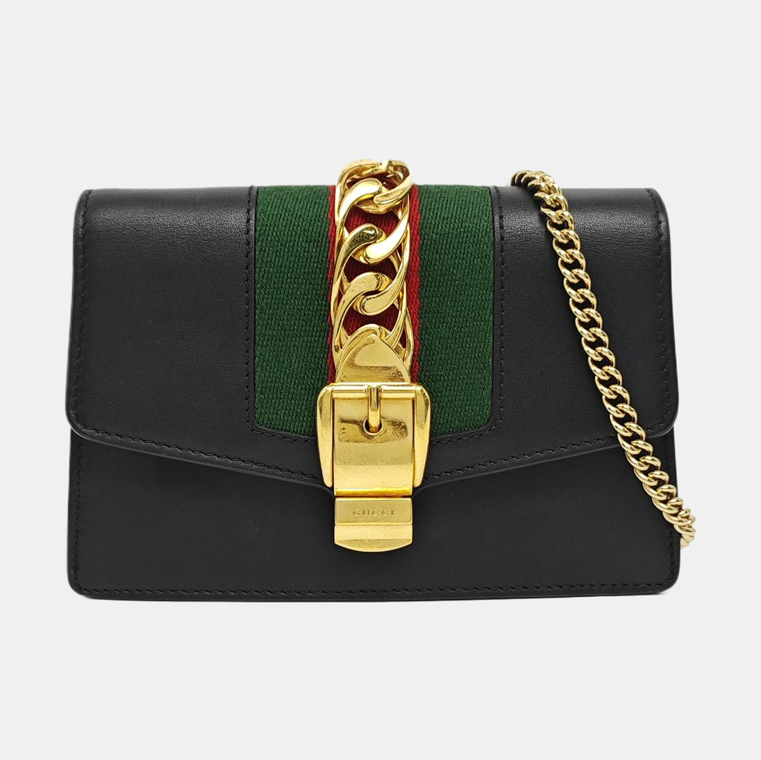 Sylvie Super Mini Calfskin Black
