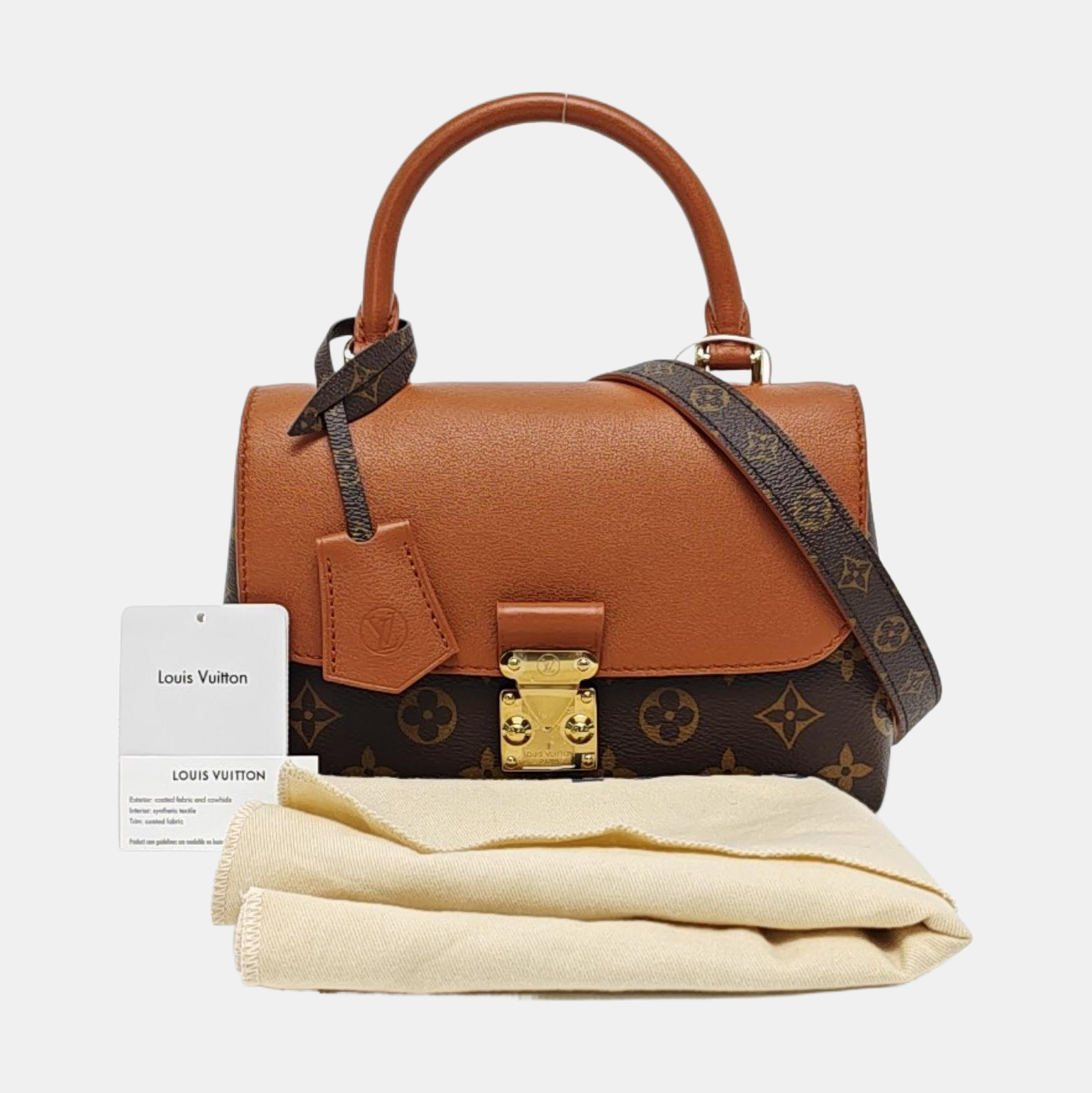 MADELEINE Mini Monogram Coated Canvas Brown