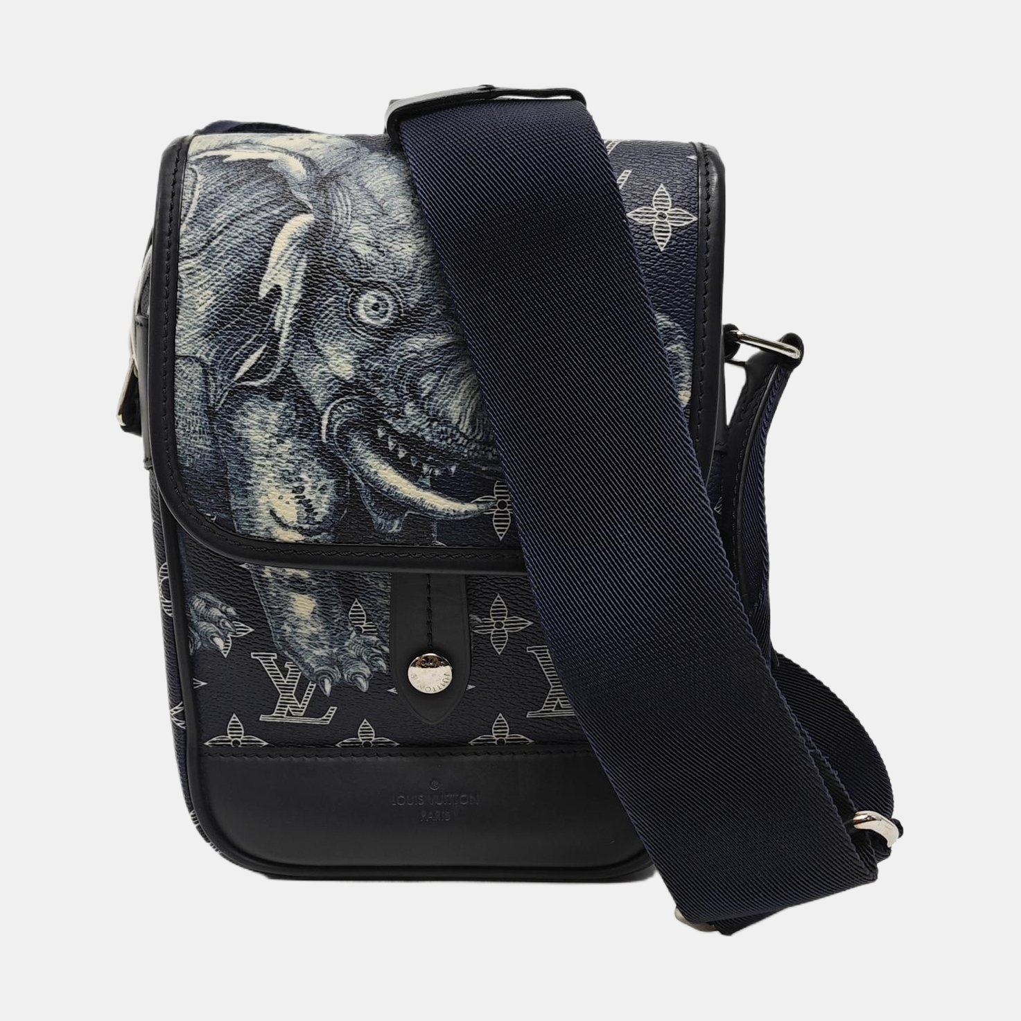 CHAPMAN SAVANE BB Monogram Coated Canvas Blue