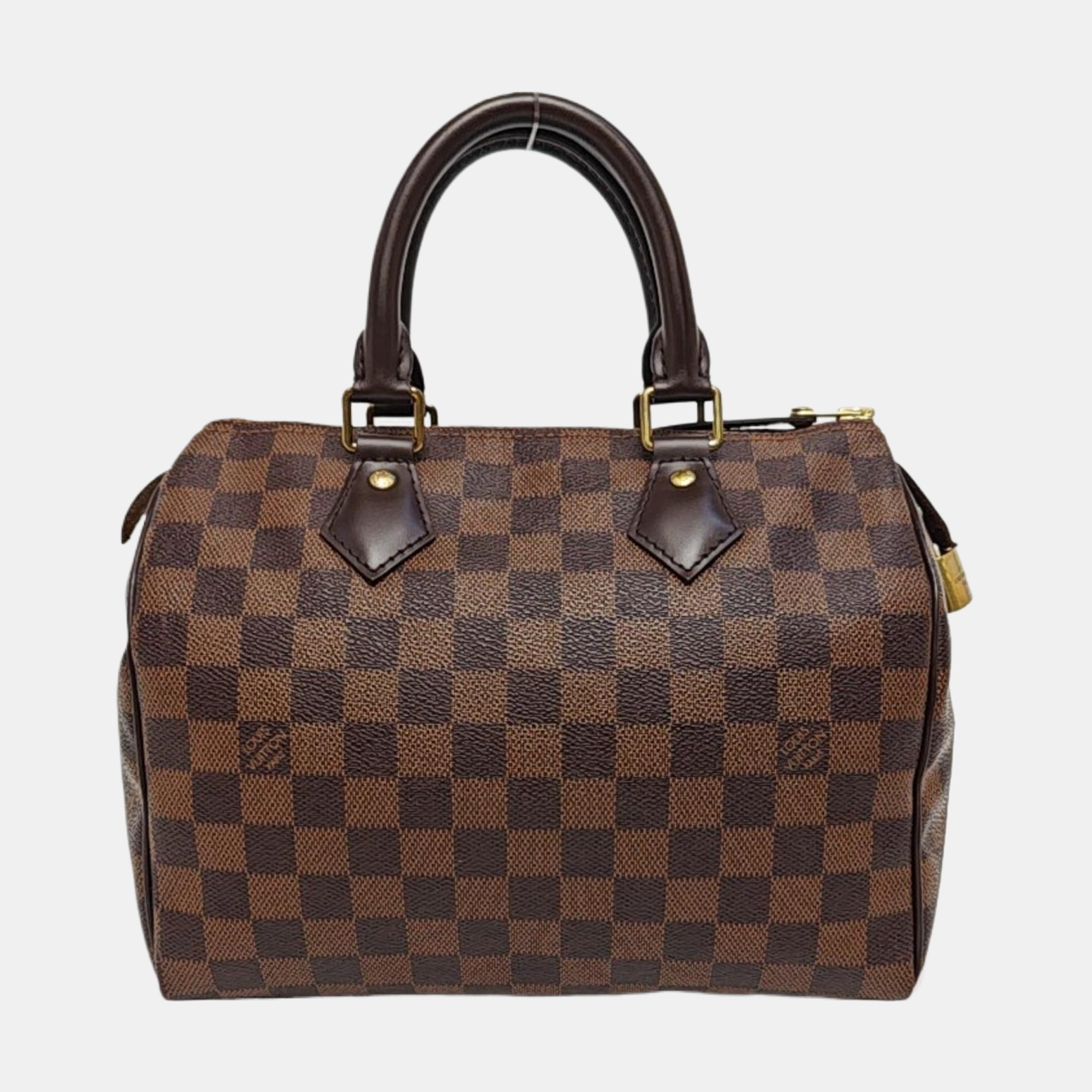 SPEEDY 25 Damier Ebene Coated Canvas Brown