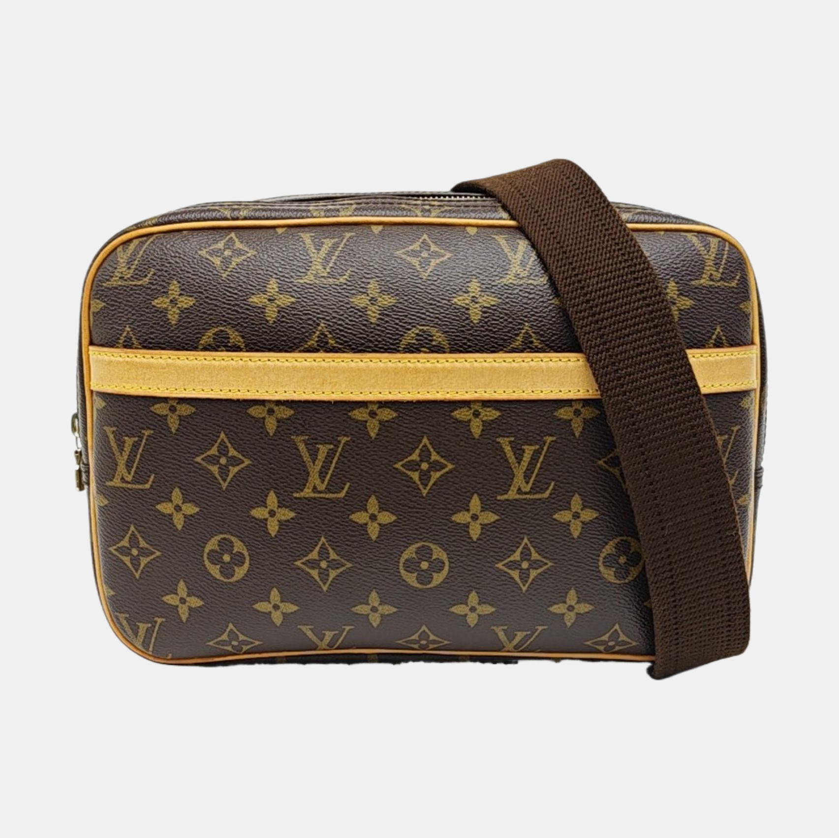 REPORTER PM Monogram Coated Canvas Brown