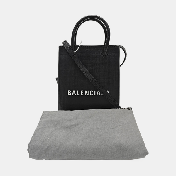 Shopping Bag Calfskin Gray