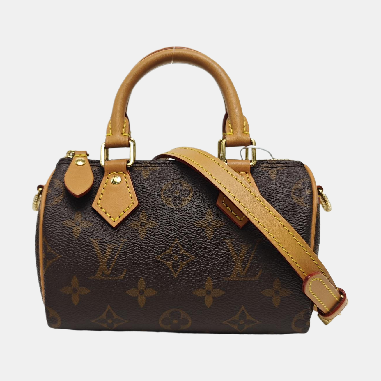 SPEEDY Nano Monogram Coated Canvas Brown