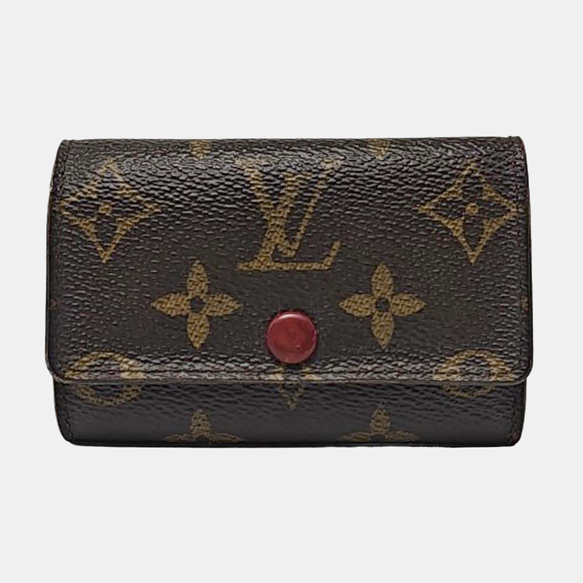 Monogram Coated Canvas Brown Key Pouch