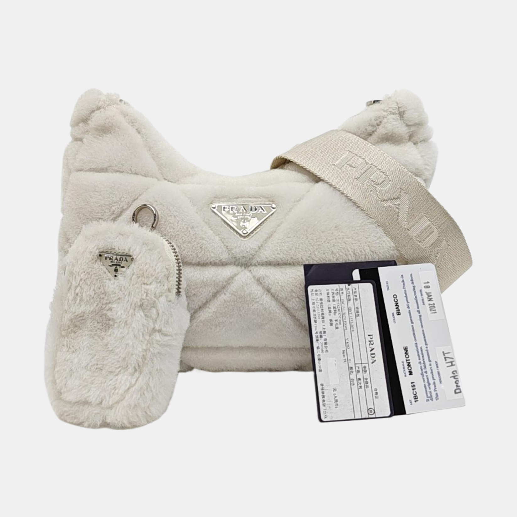 System Quilted Fur White