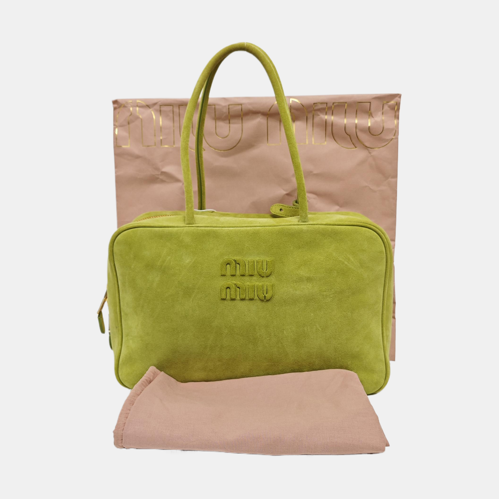 Beau Large Suede Green