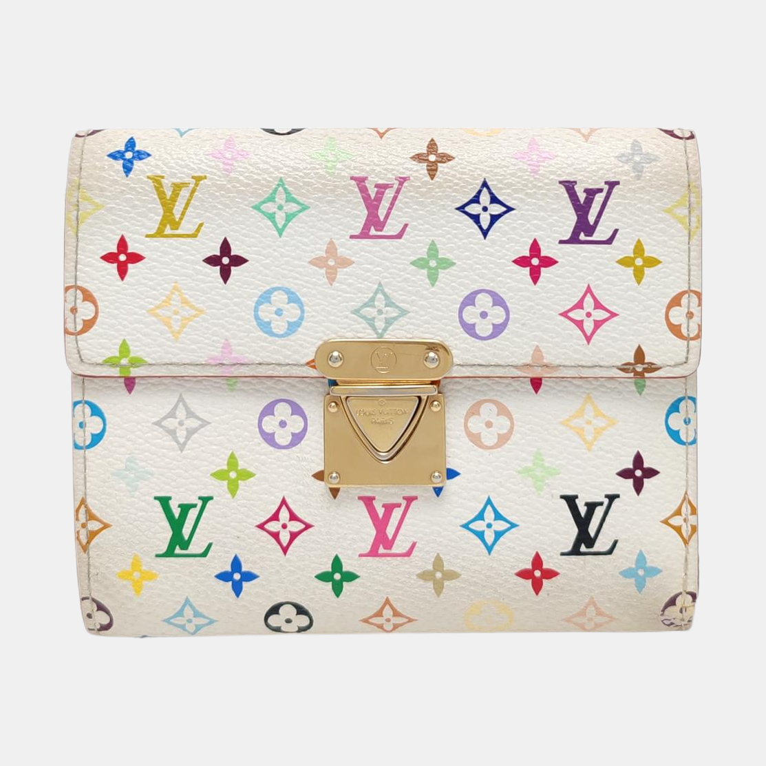 LV × TM KOALA Monogram Coated Canvas White Wallet