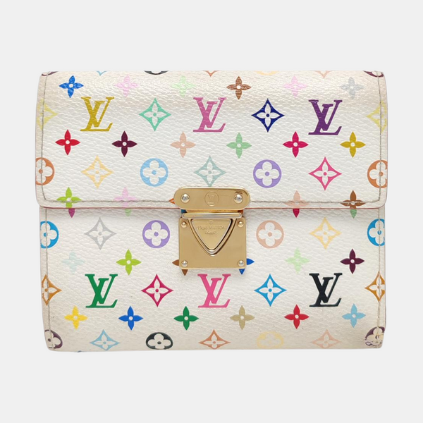 LV × TM KOALA Monogram Coated Canvas White Wallet